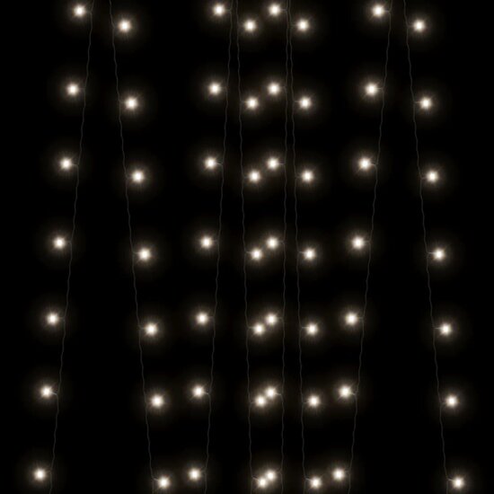 Lichtsnoeren 2 st met 2x200 LED&#039;s solar binnen/buiten koudwit
