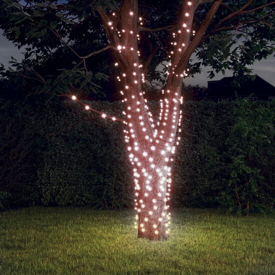 5 st Lichtslinger met 200 LED&#039;s solar binnen/buiten warmwit