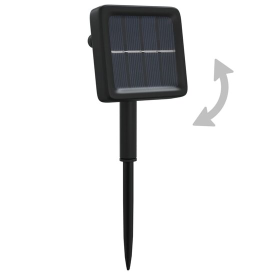 5 st Lichtslinger met 200 LED&#039;s solar binnen/buiten koudwit