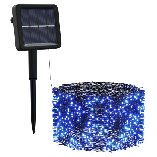 5 st Lichtslinger met 200 LED&#039;s solar binnen/buiten blauw