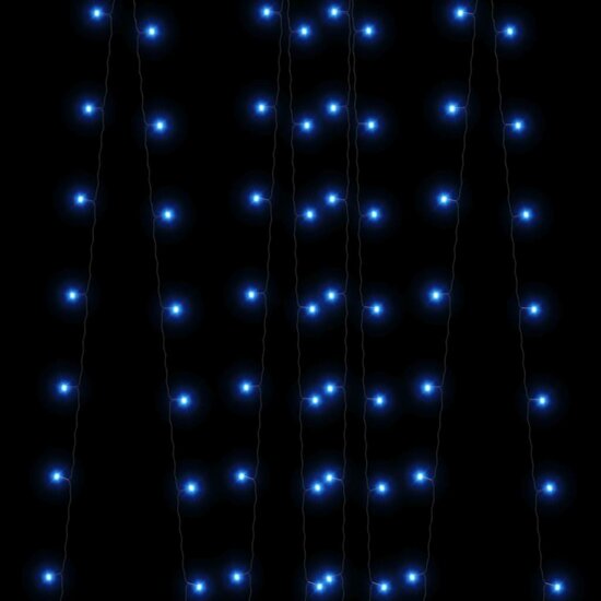 5 st Lichtslinger met 200 LED&#039;s solar binnen/buiten blauw