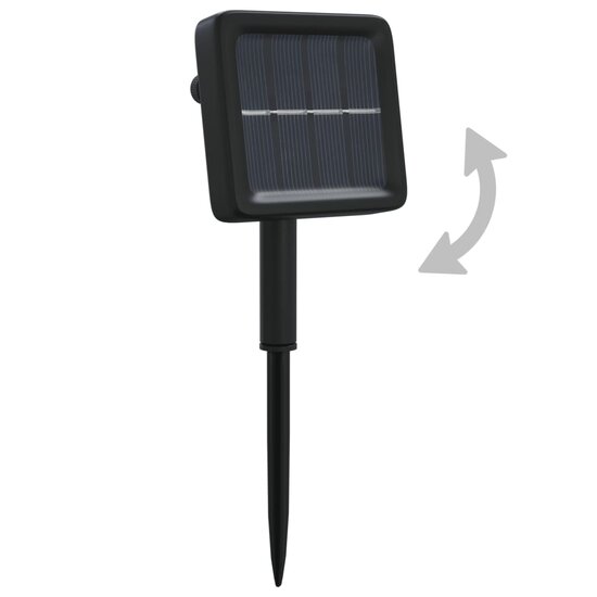 5 st Lichtslinger met 200 LED&#039;s solar binnen/buiten blauw