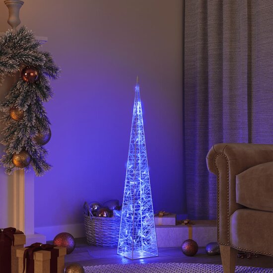 Lichtkegel Decoratief Led Acryl 1 90 cm Blauw