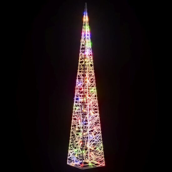 Lichtkegel decoratief LED 120 cm acryl meerkleurig