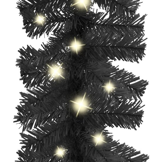 Kerstslinger met LED-lampjes 5 m zwart