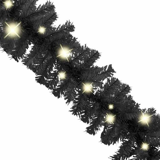 Kerstslinger Met Led-Lampjes 20 m Zwart