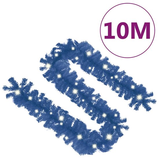 Kerstslinger Met Led-Lampjes 10 m Blauw