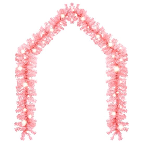 Kerstslinger Met Led-Lampjes 5 m Roze