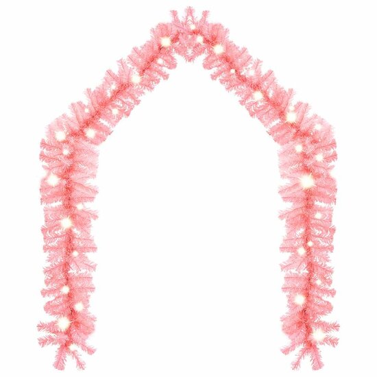 Kerstslinger Met Led-Lampjes 20 m Roze
