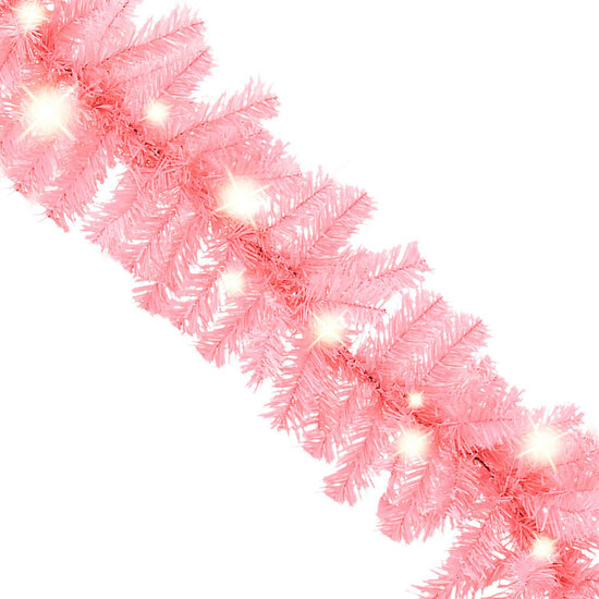 Kerstslinger Met Led-Lampjes 20 m Roze