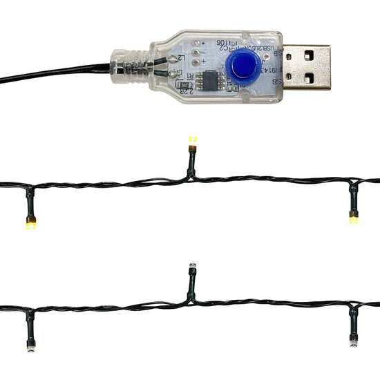 Kerstslinger Met Led-Lampjes 20 m Roze