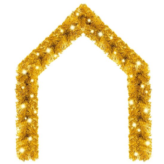 Kerstslinger Met Led-Lampjes Kleurig 10 m Goud