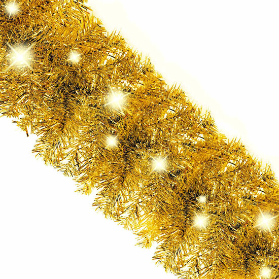 Kerstslinger Met Led-Lampjes Kleurig 10 m Goud