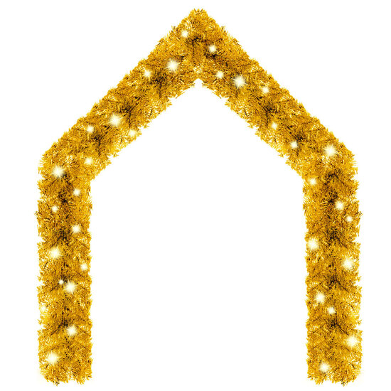Kerstslinger Met Led-Lampjes Kleurig 20 m Goud