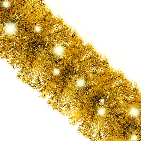 Kerstslinger Met Led-Lampjes Kleurig 20 m Goud