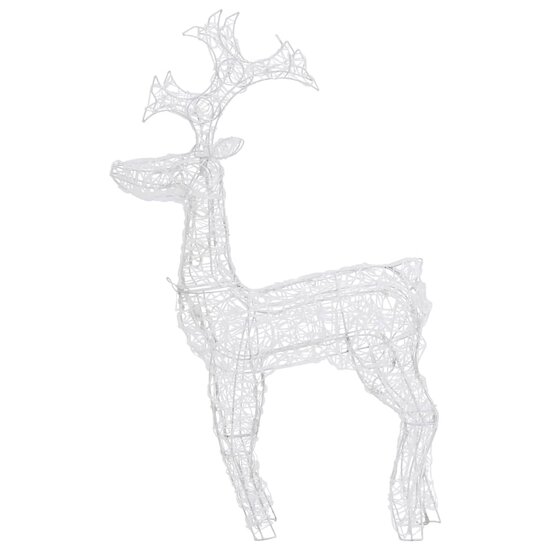 Kerstversiering rendier 90 LED&#039;s 60x16x100 cm acryl