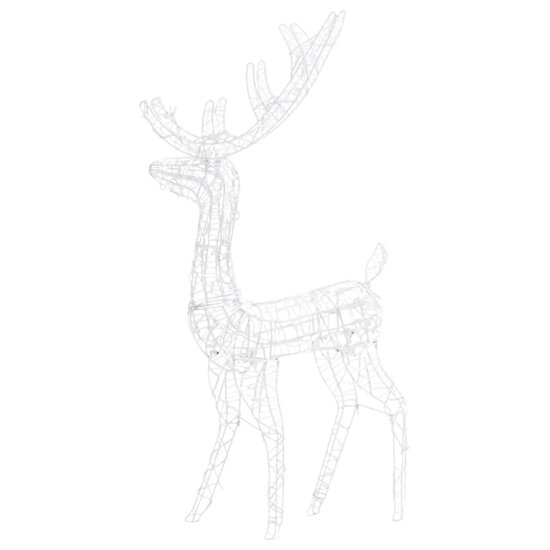Kerstversiering Rendier 140 Led&#039;s 120 Cm Acryl Meerkleurig Multikleur 70 x 41 x 120 cm