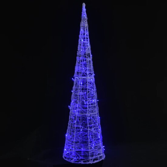 Lichtkegel Decoratief Led Acryl 90 cm Blauw