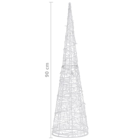 Lichtkegel Decoratief Led Acryl 90 cm Blauw