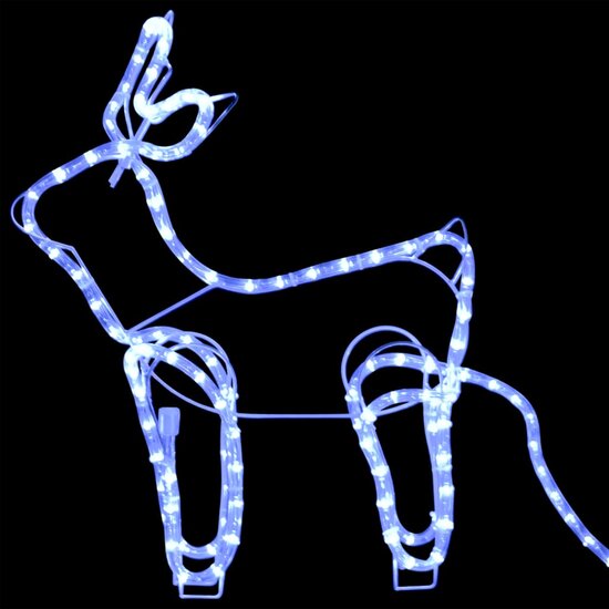 Buitenkerstversiering rendier en slee 576 LED&#039;s