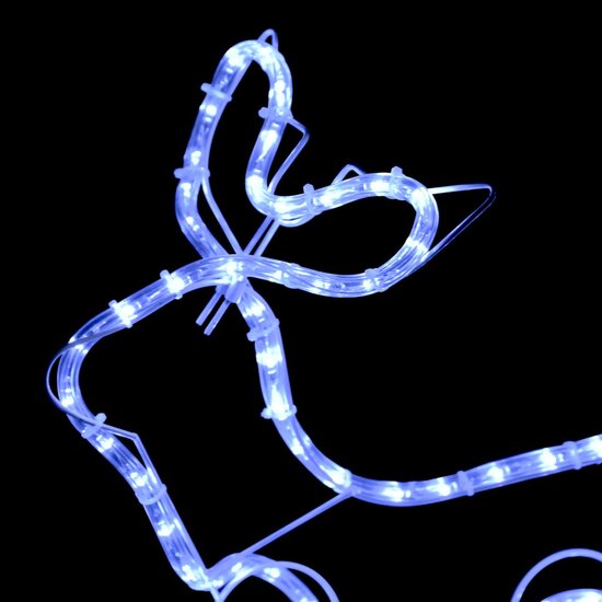 Buitenkerstversiering rendier en slee 576 LED&#039;s