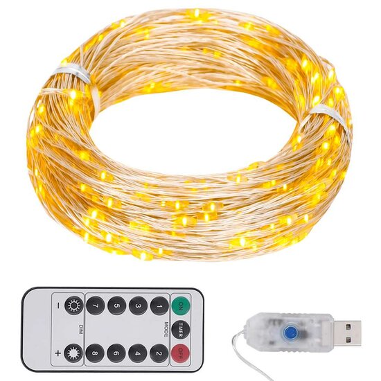 Lichtslinger Met 150 Led&#039;s 15 m Warmwit