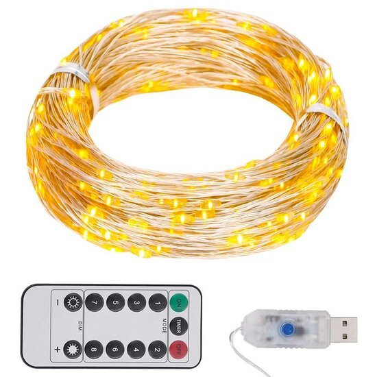 Lichtslinger Met 300 Led&#039;s 30 m Warmwit