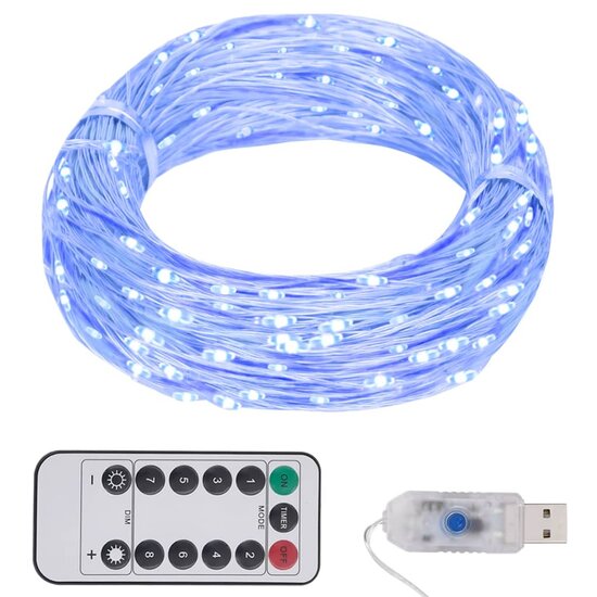 Lichtslinger met 300 LED&#039;s 30 m blauw