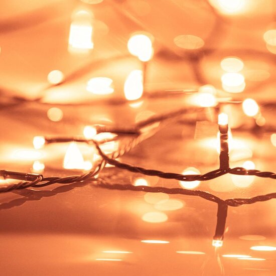 Lichtsnoer met 400 LED&#039;s met 8 lichteffecten 40 m warmwit