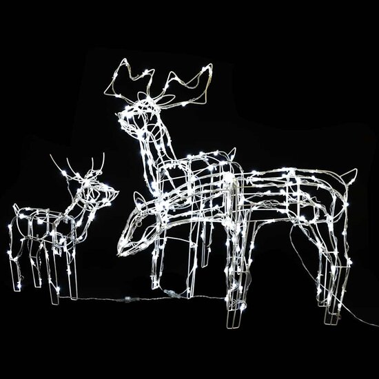 3-Delige Kerstverlichting Rendieren 229 Led&#039;s Koudwit