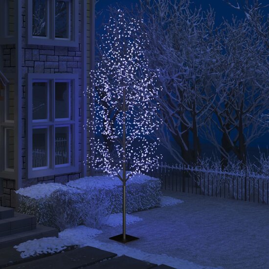 Kerstboom 1200 Led&#039;s Licht Kersenbloesem 400 cm Blauw
