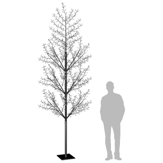 Kerstboom 1200 Led&#039;s Licht Kersenbloesem 400 cm Blauw