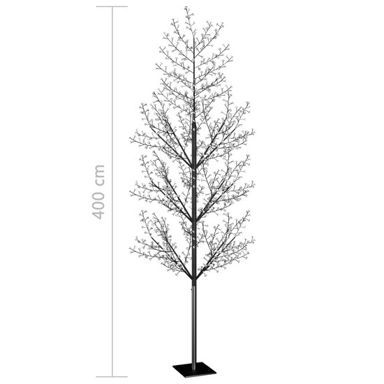 Kerstboom 1200 Led&#039;s Licht Kersenbloesem 400 cm Blauw