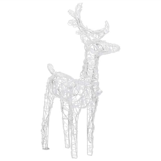 Kerstrendieren 80 Led&#039;s Acryl 2 Koudwit