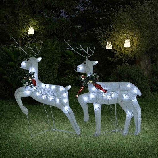 Kerstrendieren 40 Led&#039;s 2 Wit
