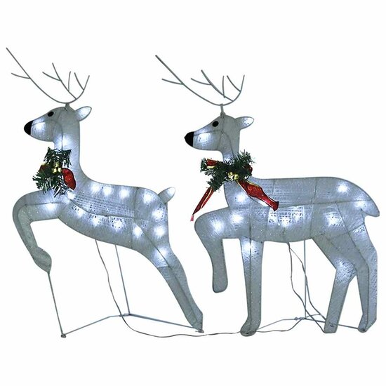 Kerstrendieren 40 Led&#039;s 2 Wit