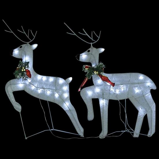 Kerstrendieren 40 Led&#039;s 2 Wit