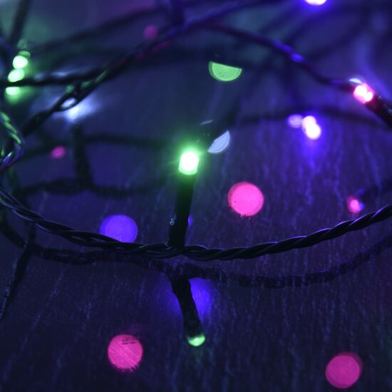 Lichtslinger met 300 LED&#039;s 30 m PVC meerkleurig pastel