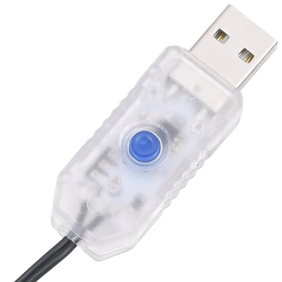 Lichtslinger Cluster Met 400 Led&#039;s 7,4 M Pvc 7.4 m Blauw en donkergroen