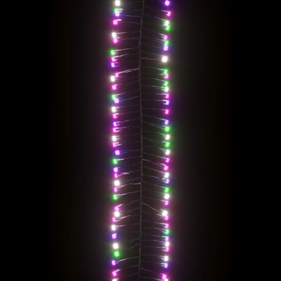 Lichtslinger Cluster Met 1000 Led&#039;s Pvc 11 m Pastel meerkleurig en donkergroen