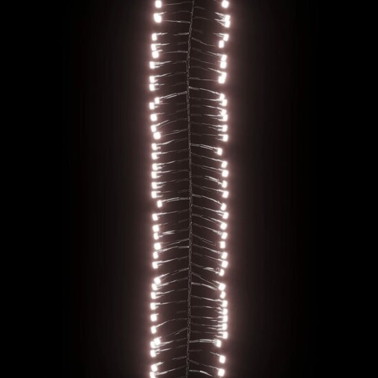 Lichtslinger cluster met 2000 LED&#039;s warmwit 17 m PVC