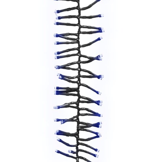 Lichtslinger cluster met 2000 LED&#039;s blauw 17 m PVC