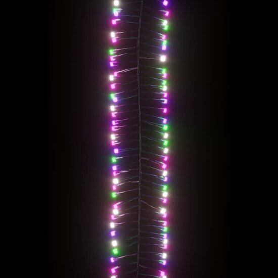 Lichtslinger Cluster Met 2000 Led&#039;s Pvc 17 m Pastel meerkleurig en donkergroen