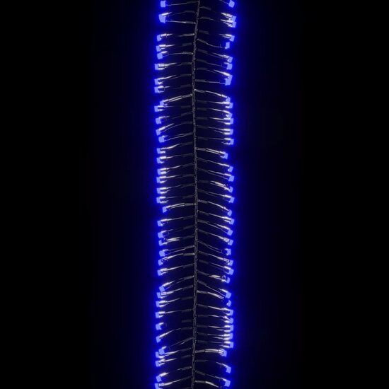 Lichtslinger cluster met 3000 LED&#039;s blauw 23 m PVC