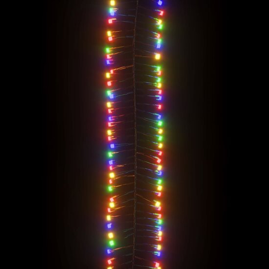 Lichtslinger cluster met 3000 LED&#039;s meerkleurig 23 m PVC