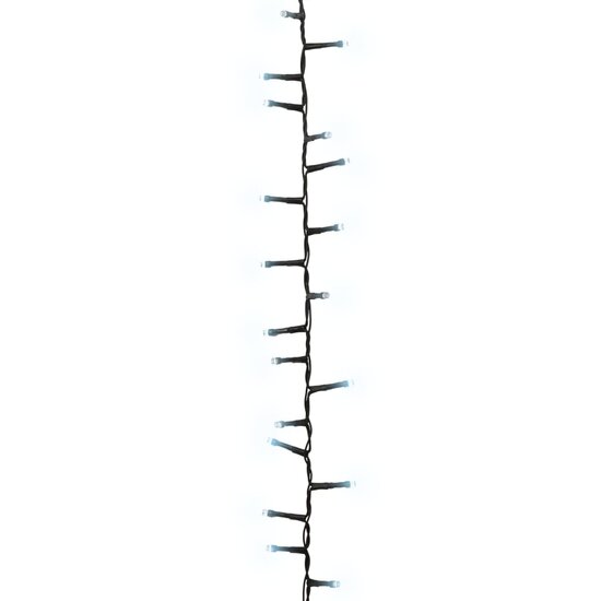 Lichtslinger Compact Met 400 Led&#039;s Pvc 13 m Koudwit en donkergroen