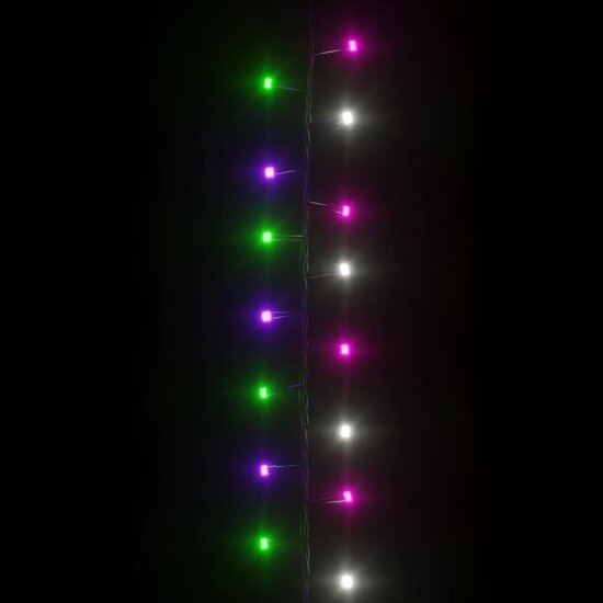 Lichtslinger Compact Met 2000 Led&#039;s Pvc 45 m Pastel meerkleurig en donkergroen