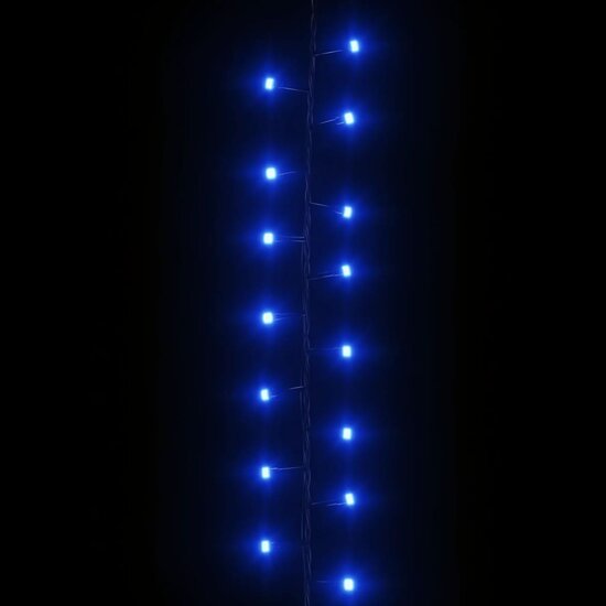 Lichtslinger compact met 3000 LED&#039;s blauw 65 m PVC