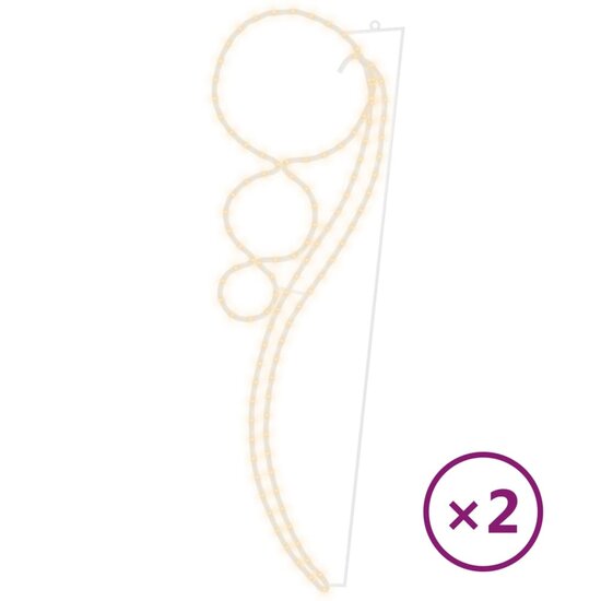 Lichtkabels Balvormig Warmwit 115,5X35X4,5 Cm 2