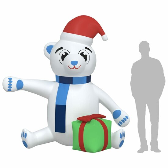Kerstbeer Met Led&#039;s Opblaasbaar 1 240 cm